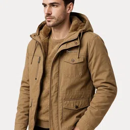 L'monte Men Solid Hooded Insulator Winter Parka Jacket image 3