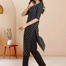 Moda Rapido Pack of 2 Printed Straight Kurta with Trousers image 4