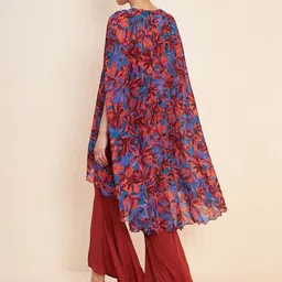 Antheaa Floral Printed Tunic & Trouser Co-Ords image 3