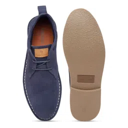 LOUIS STITCH Men Mid-Top Solid Suede Desert Boots image 5