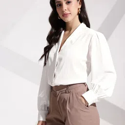 her by invictus Puff Sleeve Shirt Style Top image 2