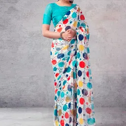 Sanwariya Silk Pure Georgette Bagh Saree image 4