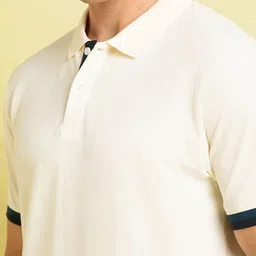 Dennis Lingo Men Cotton Polo Collar Applique T-shirt image 4
