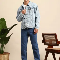 Mast & Harbour Men Relaxed Fit Jeans with Belt image 4