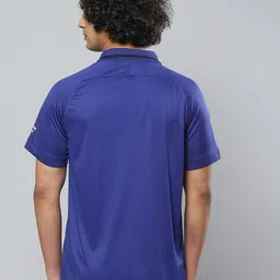 Reebok Men Blue Polo Collar T-shirt image 4