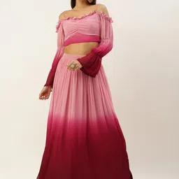 Ethnovog Ombre Georgette Co-Ords image 4