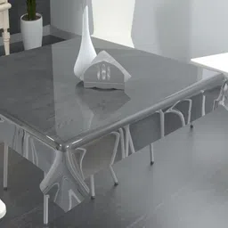 TANLOOMS Transparent Waterproof 2-Seater Table Cover image 2