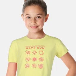 Gini and Jony Graphic Print Cotton Crop Top image 1