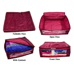 Ajabh Maroon Set of 6 Regular Multi-Utility Organisers image 3