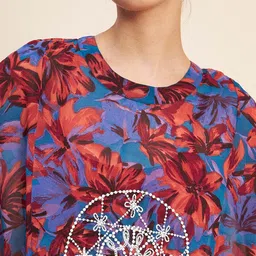 Antheaa Floral Printed Tunic & Trouser Co-Ords image 4