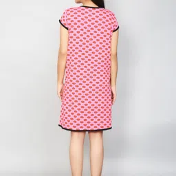 SillyBoom Women Pink & Black Printed Maternity Tunic image 5