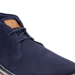 LOUIS STITCH Men Mid-Top Solid Suede Desert Boots image 3