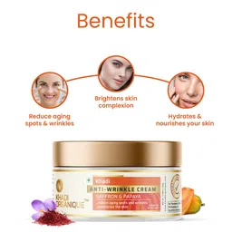 Khadi Organique 2Pcs Anti Wrinkle Cream With Saffron & Papaya - 50g Each image 4
