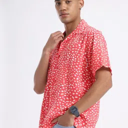 glitchez Abstract Aesthetics Cuban Collar Relaxed Fit Casual Shirt image 4