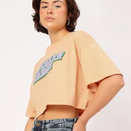 DressBerry Cool Vibes Printed Boxy Crop T-shirt image 5