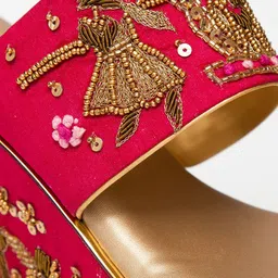 Kkarma Ethnic Embellishment Wedge Sandal image 5