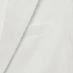 MANGO Single-Breasted Linen Formal Blazer image 5