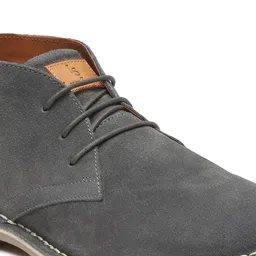 LOUIS STITCH Men Mid-Top Solid Suede Desert Boots image 2