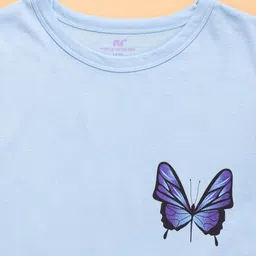 Purple United Kids Girls Graphic Printed T-shirt image 3