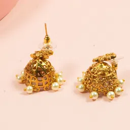 SHARLEEZ Gold-Plated AD Studded Necklace and Earrings image 3