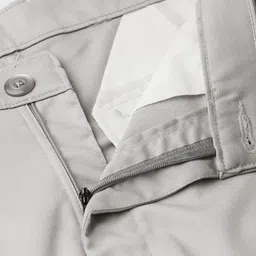 SOJANYA Men Grey Smart Fit Solid Formal Trousers image 4
