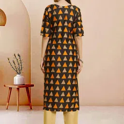 Moda Rapido Pack of 2 Printed Straight Kurta with Trousers image 2