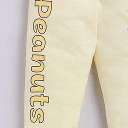 Happy Faces Girls Peanuts Printed Pure Cotton Joggers image 5