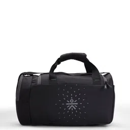 cult Cultsport Black Printed Duffel Bag With Shoe Compartment-picture-27
