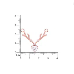 GIVA Rose Sterling Silver Rose Gold-Plated Necklace image 4