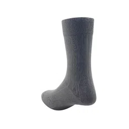 Peter England Men Pack of 3 White & Grey Calf Length Socks image 3