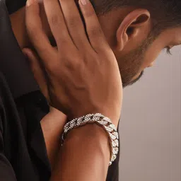 Roadster Rhodium-Plated CZ-Studded Bracelet-picture-36