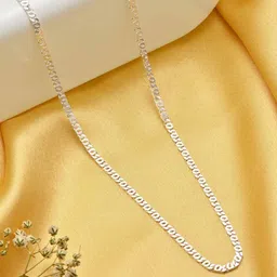 Zavya Men Sterling Silver Rhodium-Plated Necklace-picture-48