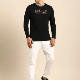 Being Human Typography Printed Pure Cotton T-shirt image 3