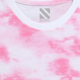 NUSYL Girls Pack Of Two Tie and Dye Dyed T-shirt image 2