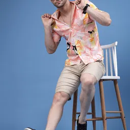 Rigo Abstract Printed Slim Fit Opaque Casual Shirt image 2