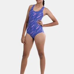 Speedo Girls Abstract Printed Swimming Dress image 5