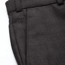 Raymond Men Checked Slim Fit Formal Trousers image 5