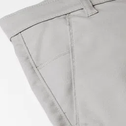 SOJANYA Men Grey Smart Fit Solid Formal Trousers image 5