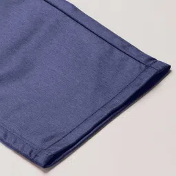 SOJANYA Men Blue Solid Smart Fit Formal Trousers image 2