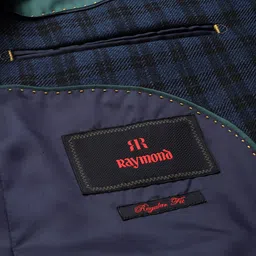 Raymond Checked Regular Fit Single-Breasted Blazer image 5
