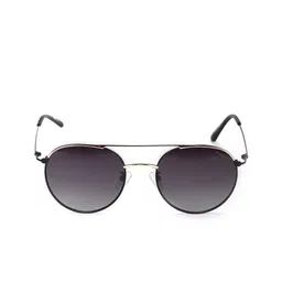 ENRICO Men Black Lens & Gold-Toned Round Sunglasses - EN P 1097 C3-Black image 5