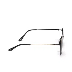 ENRICO Men Black Lens & Gold-Toned Round Sunglasses - EN P 1097 C3-Black image 4