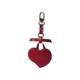 Sassora Genuine Leather Heart Shape Women Red Key Case (S) image 3