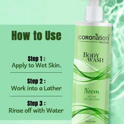 COROnation Herbal Set of 2 Neem Active Nourishing Body Wash with Shea Butter - 250 ml each image 3