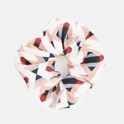 Aditi Wasan Women Set of 3 Printed Ponytail Holders Scrunchies image 4