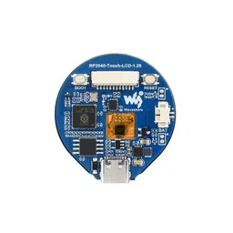 Waveshare RP2040 Microcontroller Development Board, with 1.28inch Round Touch LCD, Compact size, Accelerometer And Gyroscope Sensor image 2