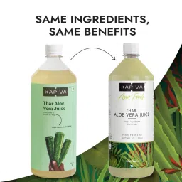 Kapiva Thar Aloe Vera Juice (with Pulp) 1L | Rejuvenates Skin and Hair | Natural Juice made within 4 hours of harvesting | No Added Sugar (Pack of 2) image 4