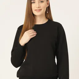 FEMEA Women Solid Pullover Sweatshirt-picture-35