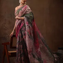 Silk Land Floral Printed Ready to Wear Saree-picture-39