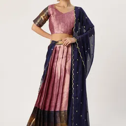 Fabcartz Unstitched Lehenga & Blouse With Dupatta-picture-40